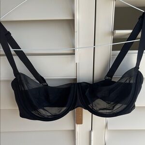 Black Sheer Skims Underwire Bra